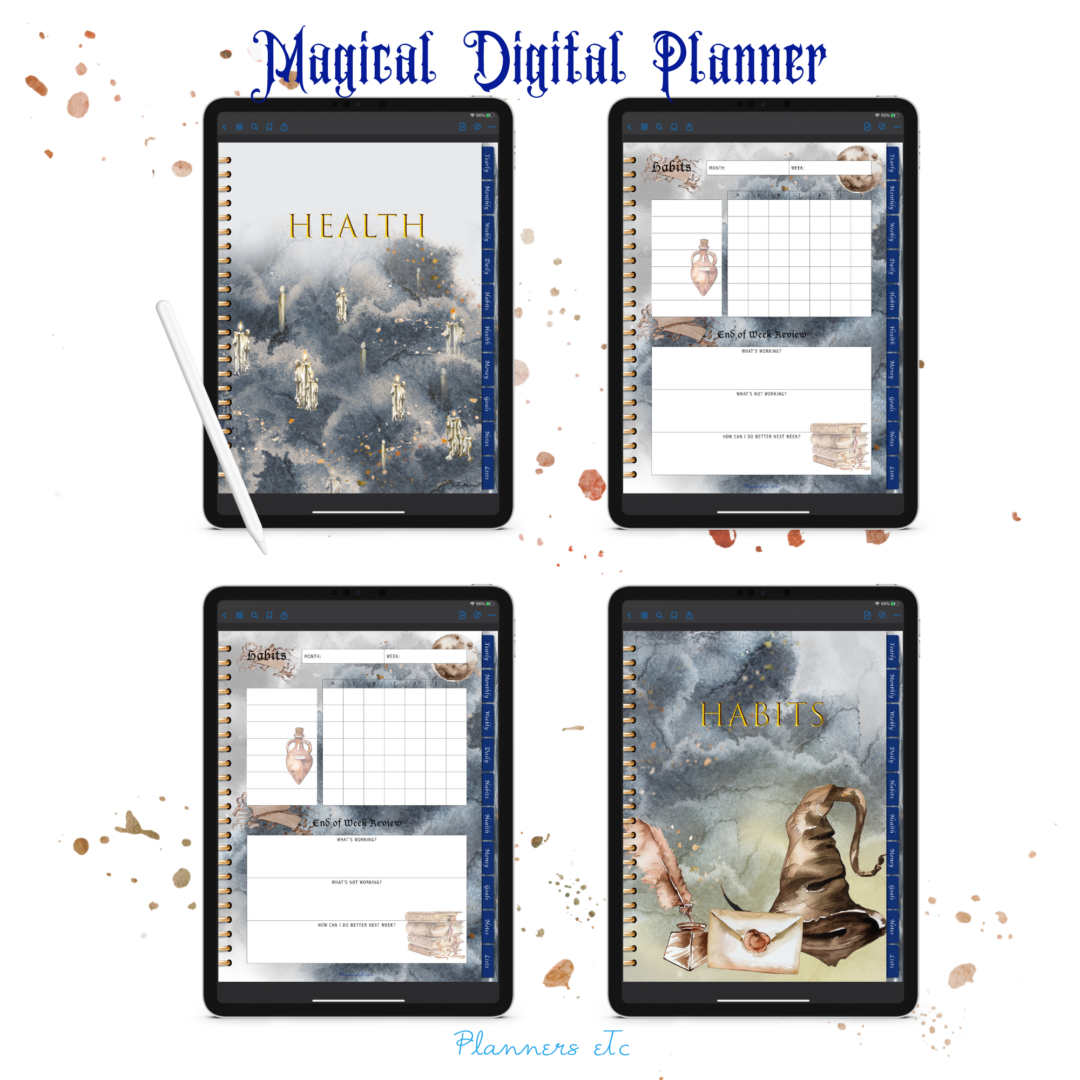 Magical Digital Planner- Health Section